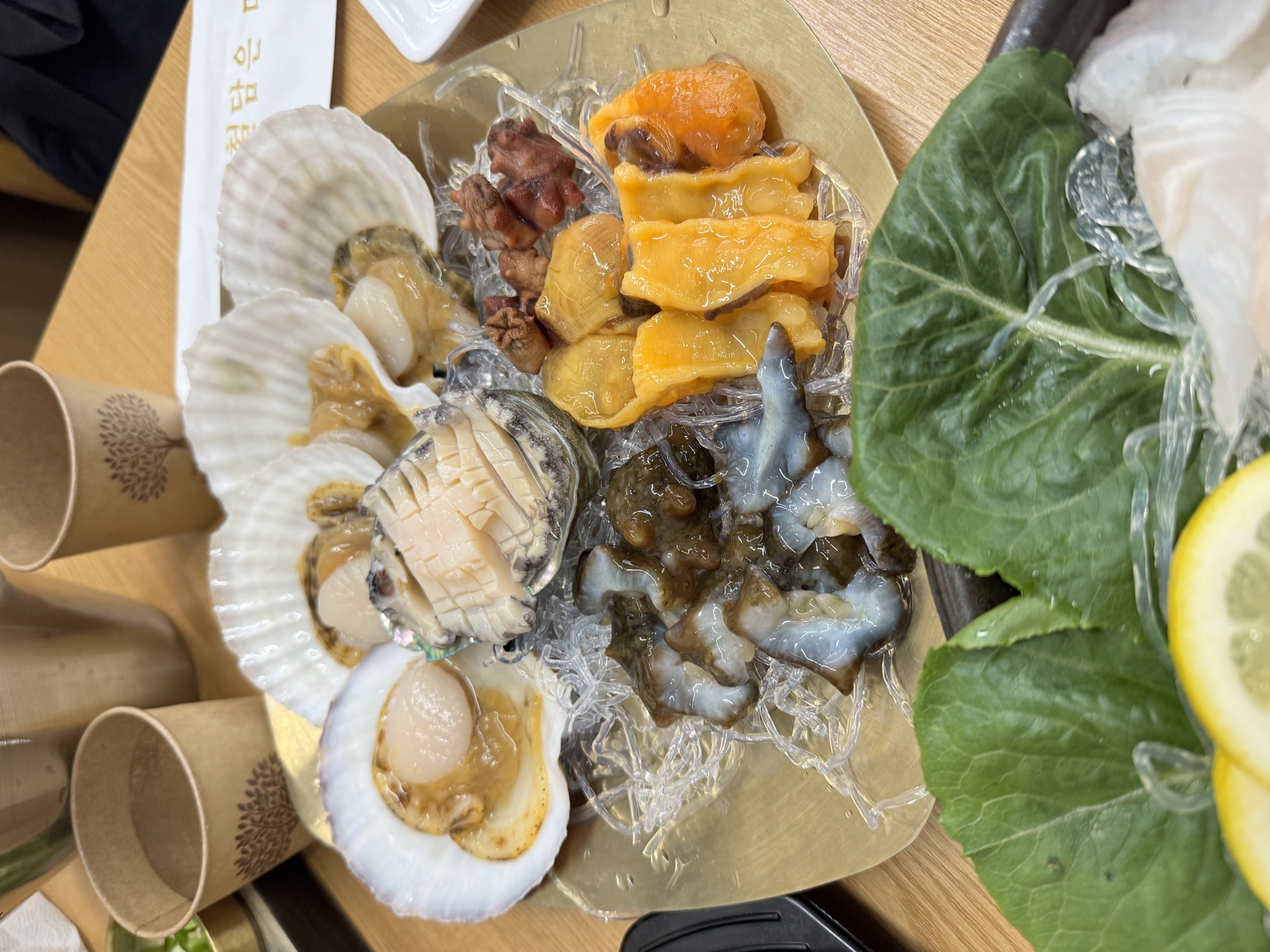 Seafood served at Mapobada